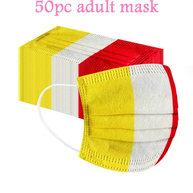 Маска для лица одноразовая мужчин и женщин маска 3-слойная с фильтром в виде