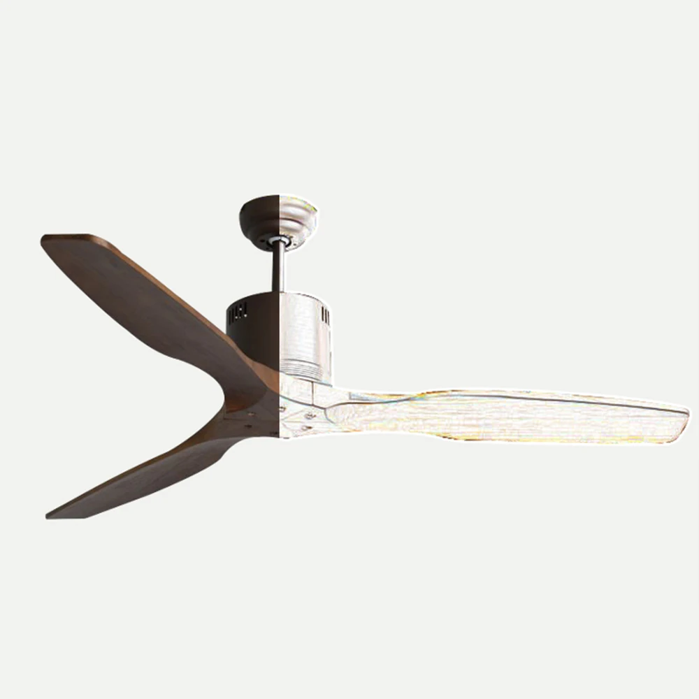 Европейский потолочный вентилятор с дистанционным управлением 3 деревянных