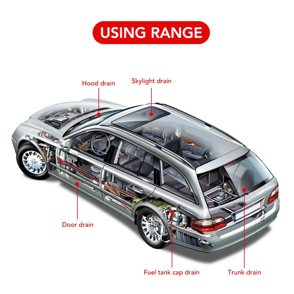 Щетка для очистки дренажных работ автомобиля 1 6 м Volkswagen Golf 4 5 Passat B5 B6 B7 seat leon ibiza volvo