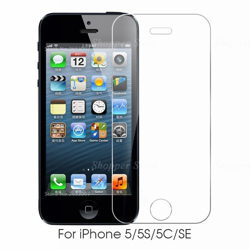 For iPh 5 5S 5C SE Закаленное стекло для iPhone 11 Pro XR XS MAX Защита экрана для iPhone 8X7 6 6S Plus 5 5S SE 11 Pro Max 6,1 6,5 5,8 дюйма - Цвет: For iPh 5 5S 5C SE