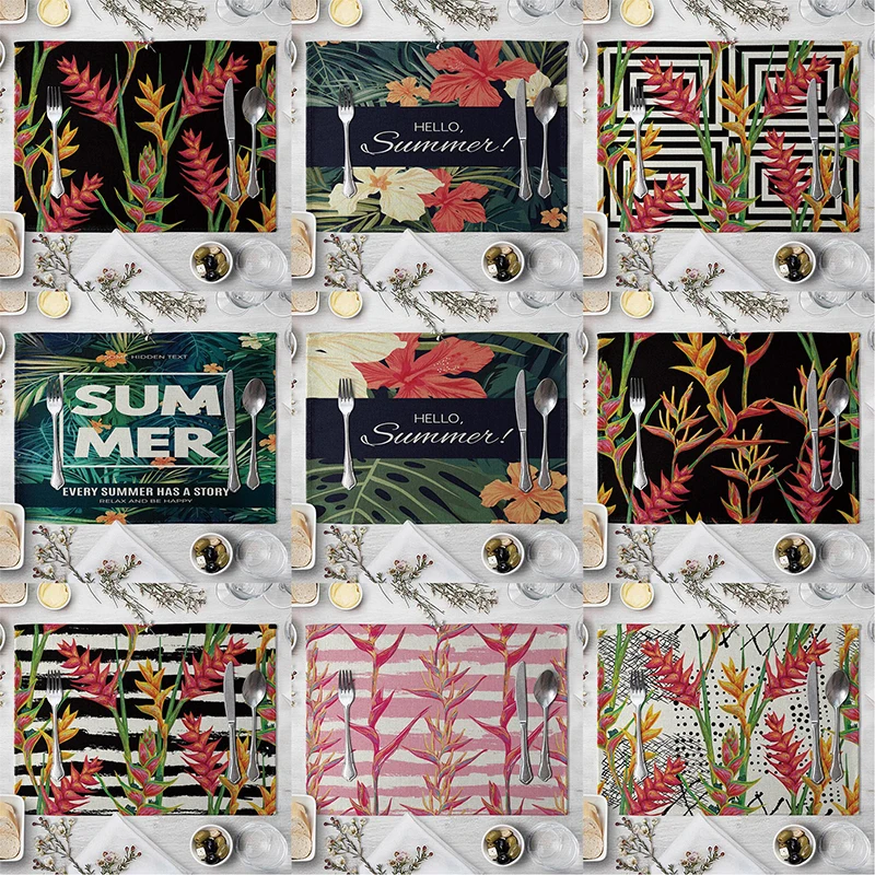 Креативная посуда обеденный коврик для стола подставка под чашу с листьями