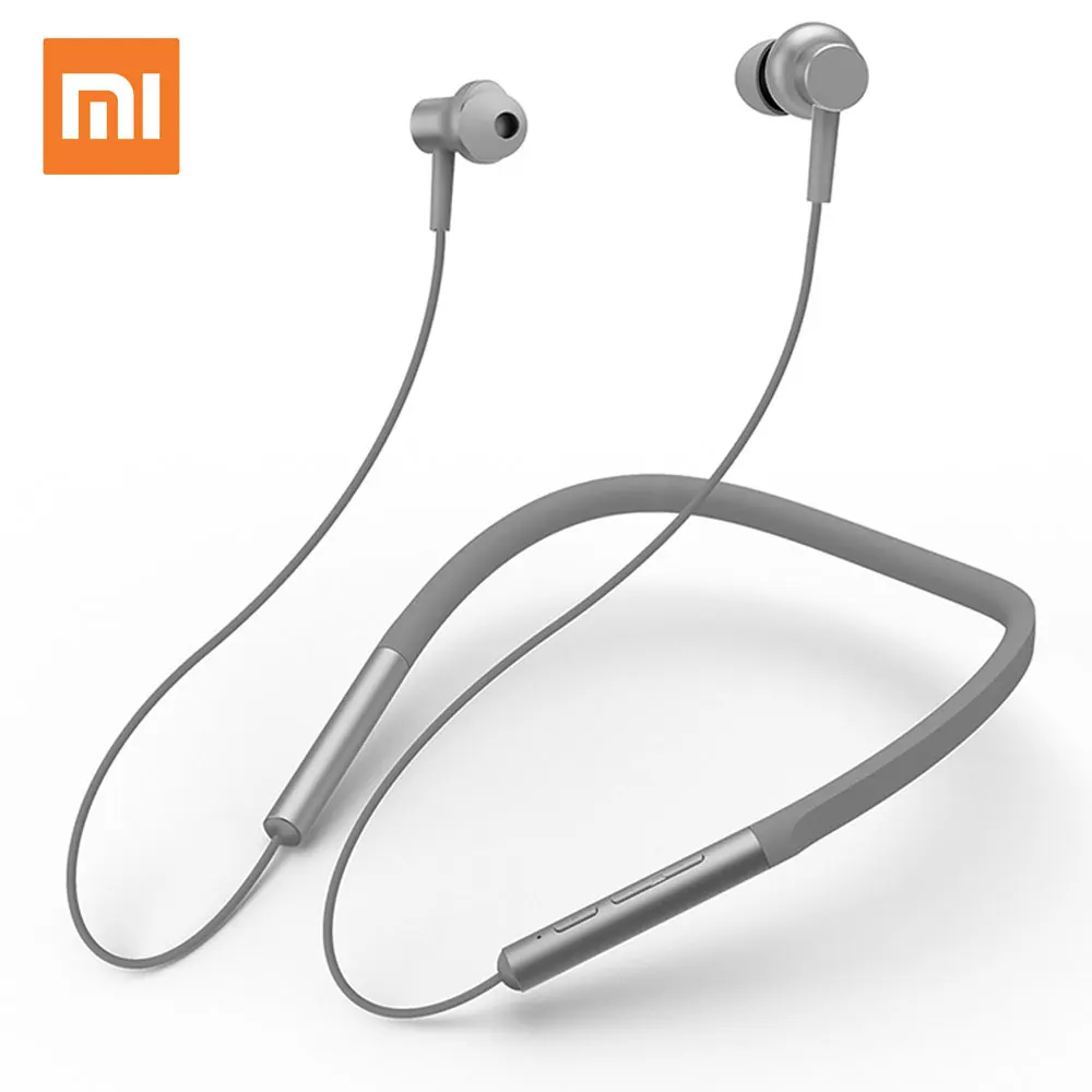 Оригинальные Xiaomi mi Bluetooth наушники с воротником, спортивные наушники-вкладыши, гибридные наушники с двумя драйверами Apt-x Bluetooth 4,1 mi crophone, спортивные наушники с воротником