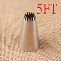 5ft15 teeth star puffs cookies cream decorating mouth 304 stainless steel baking diy tools queen