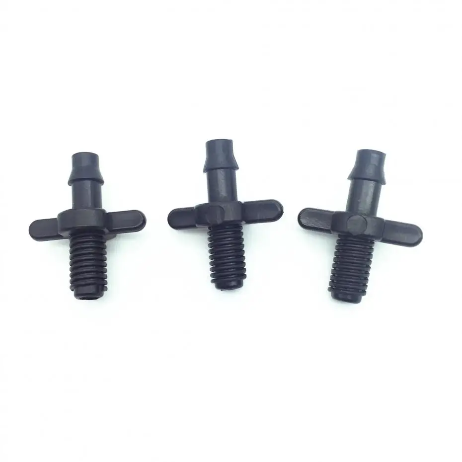 

50pcs4 / 7mm Splitter Adapter Connector Barb And Garden Irrigation Hoses Pvc Fittings 6mm Thread Cooling Plant Watering