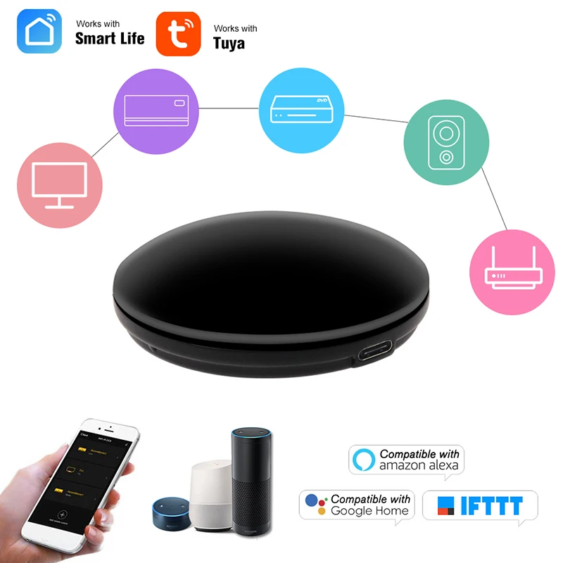 FrankEver Tuya WiFi Smart IR Control ler Универсальный ТВ/АС умный дом бластер инфракрасный