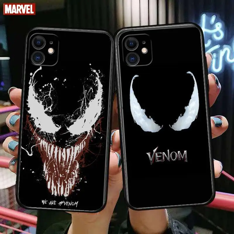 

Venom Face Marvel Phone Cases For iphone 13 Pro Max case 12 11 Pro Max 8 PLUS 7PLUS 6S XR X XS 6 mini se mobile cell