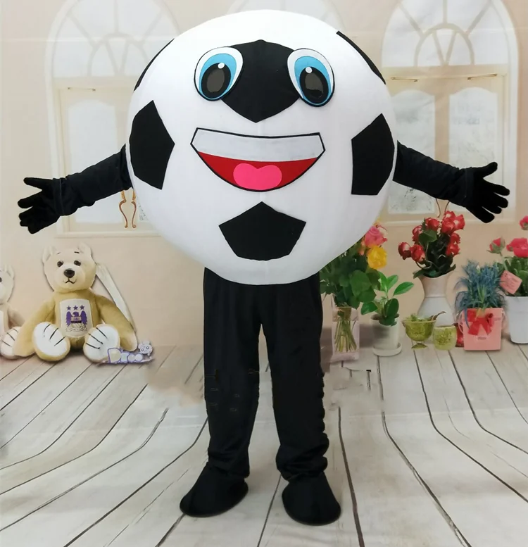 Реклама Футбол талисман костюм Косплей Вечеринка платье наряд для