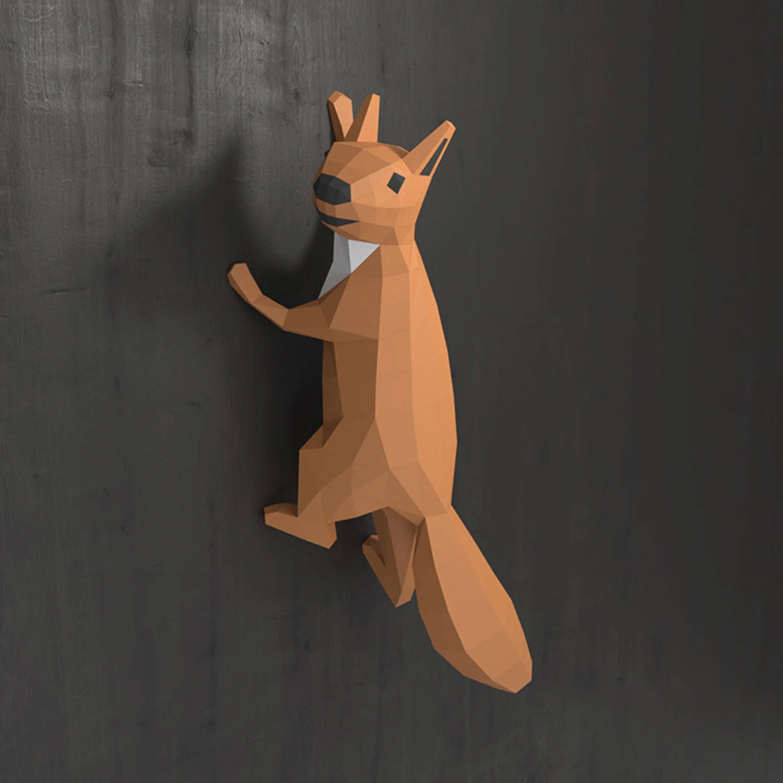 

3D Paper Model Cute Cartoon Squirrel Shape DIY Handmade Creatives Ornaments for Home Decoration can CSV