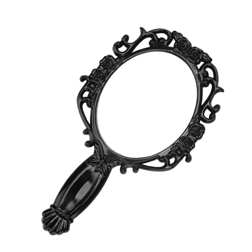 Зеркало для макияжа в винтажном стиле с овальным античным дизайном ручные