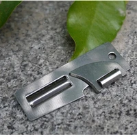 new stainless steel 2 in 1 edc pocket multi tool outdoor can opener fruit multi peeler cutter 2 double peeler