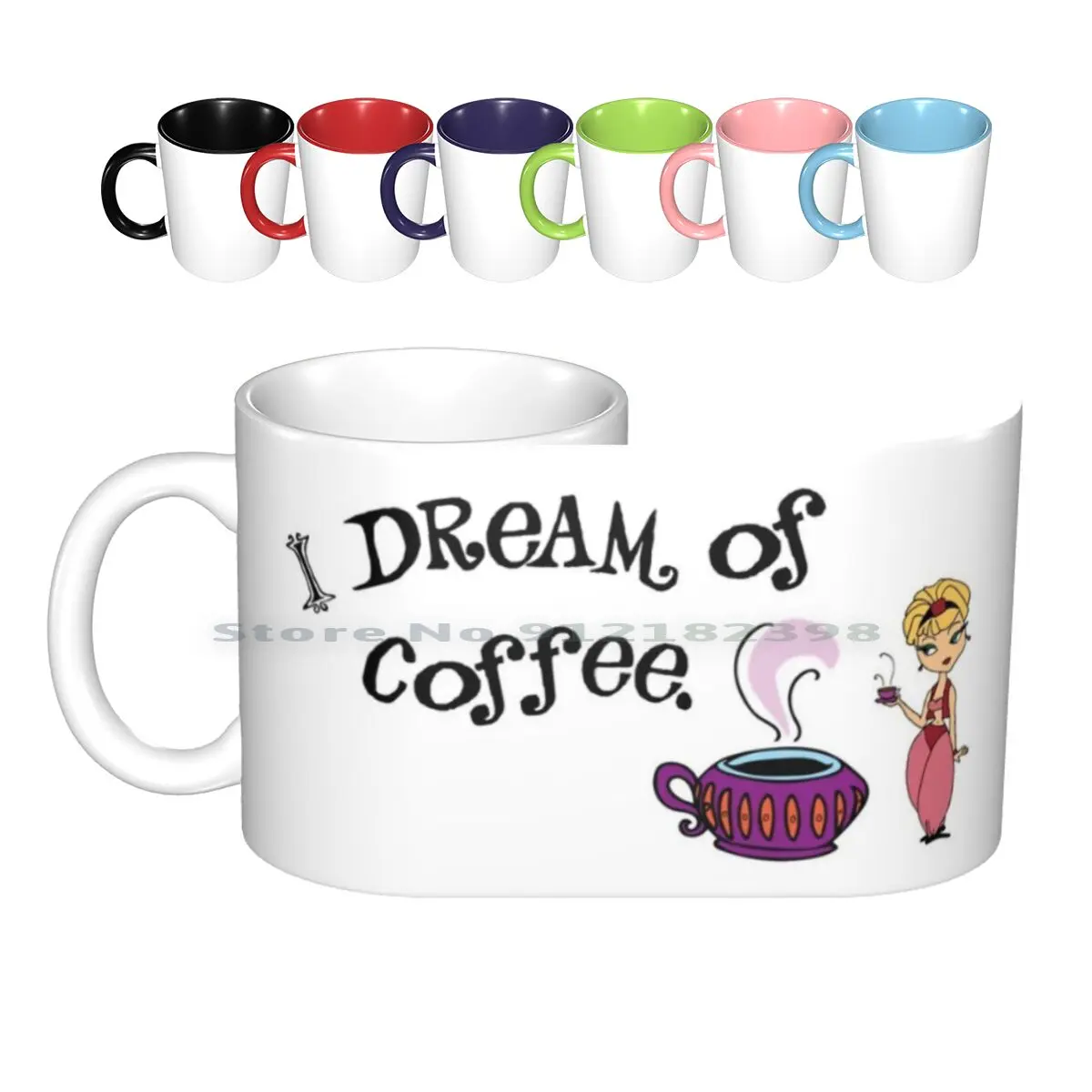 

I Dream Of Jeannie , I Dream Of Coffee керамические кружки, кофейные чашки, Кружка для молока и чая, комедия ТВ, Классический ТВ, I Dream Of Jeannie Genie In A