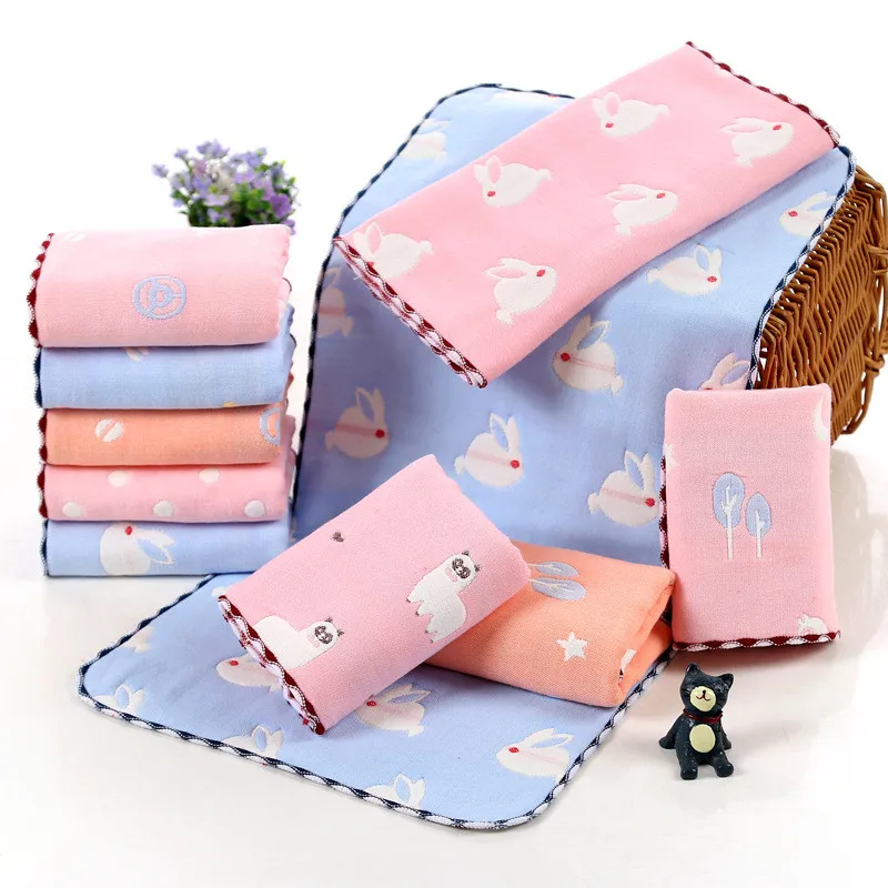 

1PCS Baby Saliva Towel Facecloth Face Towel Handkerchief Cotton Burp Cloth Soft Absorbent Gauze Washcloth 25X50CM Hot Sale TN