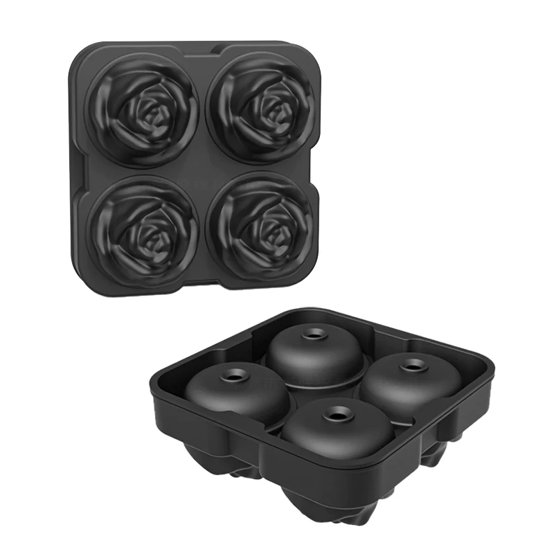 

4 Model Hole Ice Ball Mold Rose Petal Ice Mold Making Machine Kitchen Tool