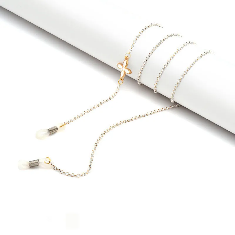 1 шт. очки с цветами и бусинами металлическая цепочка женские мужские