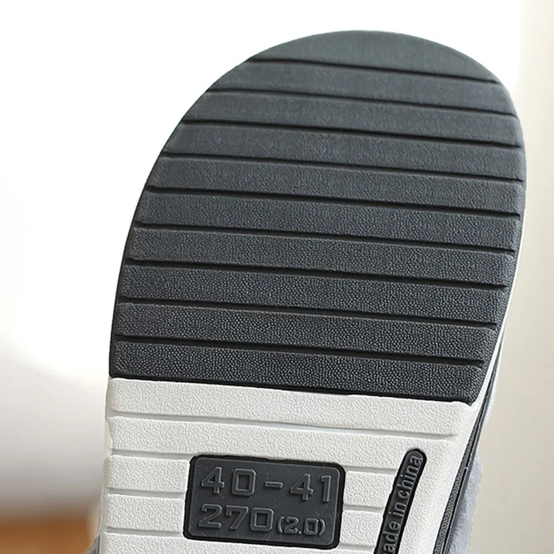 

Men's Slippers Home Antiskid Sewing Suede Winter Indoor shoes for Male slipper Plush Cozy House slippers with fur size 14 15 16