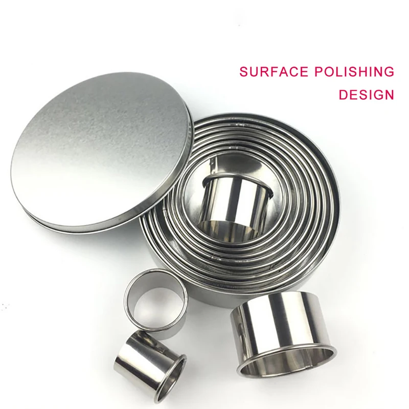 12 шт./компл. мусс кольцо 3D круглая модель торта Формы для выпечки Кухонные