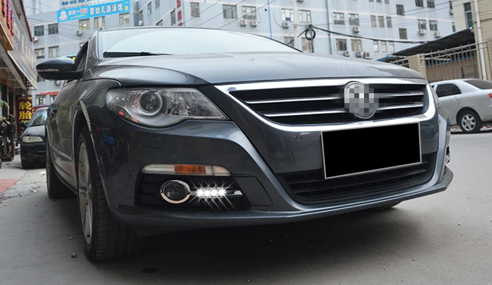 ECAHAYAKU 1 пара для Mercedes Benz V W PASSAT CC 2012 2013 2014 12V светодиодный авто DRL Дневной Бег