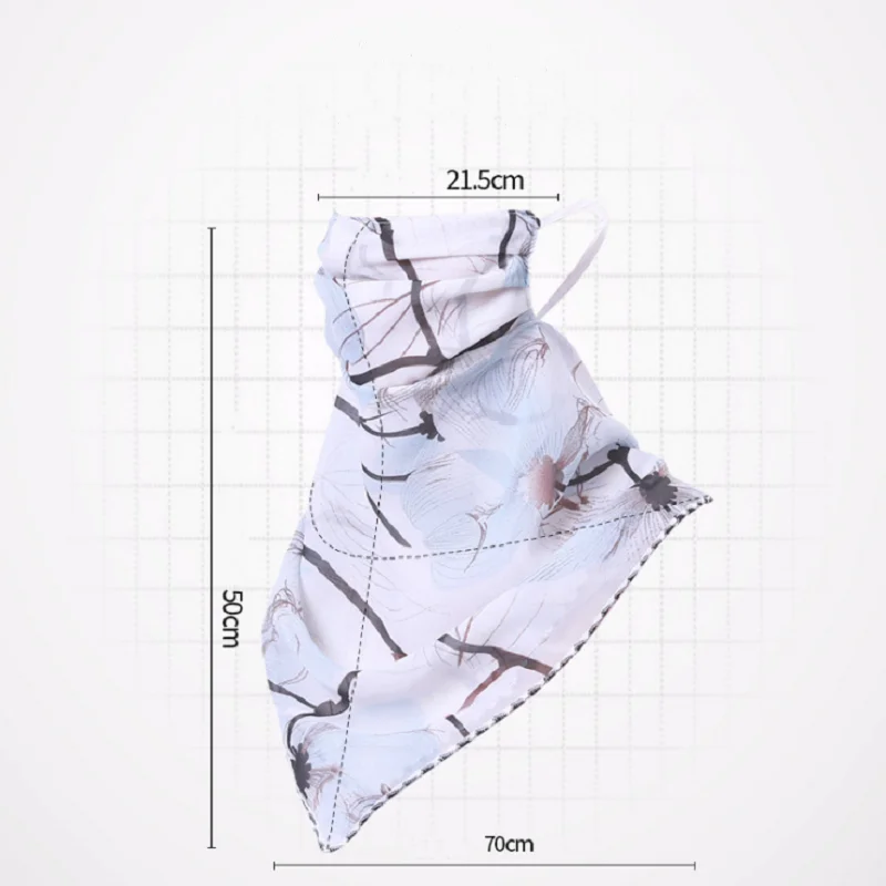 

Sunscreen Mask Chiffon For Women Breathable Neck Gaiter Face Cover Summer Outdoor Cycling Dustproof Activities Multi Function