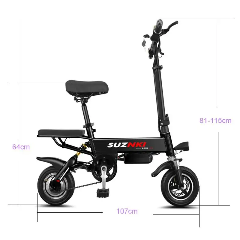 10 дюймовый мини электрический скутер велосипед два колеса электрические