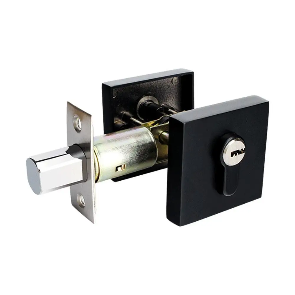 Квадратная круглая врезная дверная розетка в европейском стиле черная красная