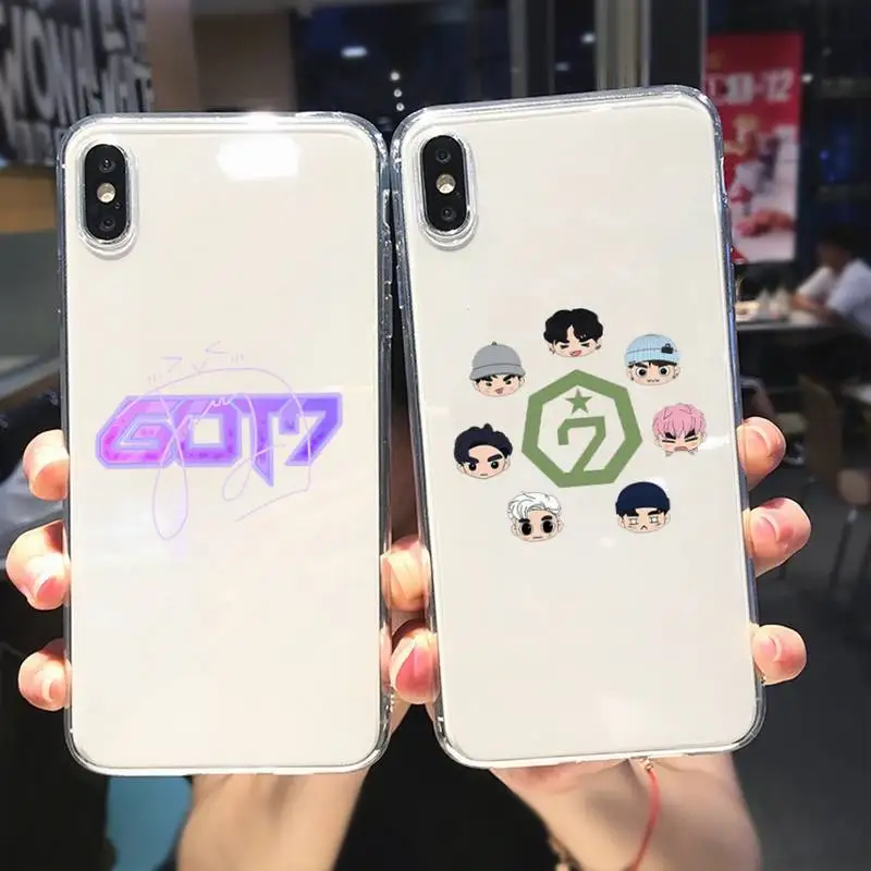 

Чехол для телефона Kpop GOT7 для Samsung GalaxyS20 S21 S30 FE Lite Plus A21 A51S Note20, прозрачный чехол