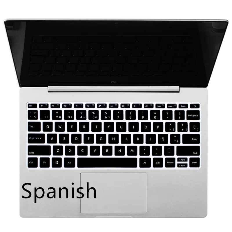 Пыленепроницаемая моющаяся ультра тонкая испанская клавиатура для ноутбука