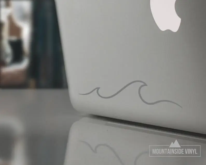 

Ocean Wave Vinyl Decal - Vinyl Sticker, Wave Decal, Ocean Decal, Car Window Decal, Laptop Sticker, Tumbler Decal, Decal for Cup