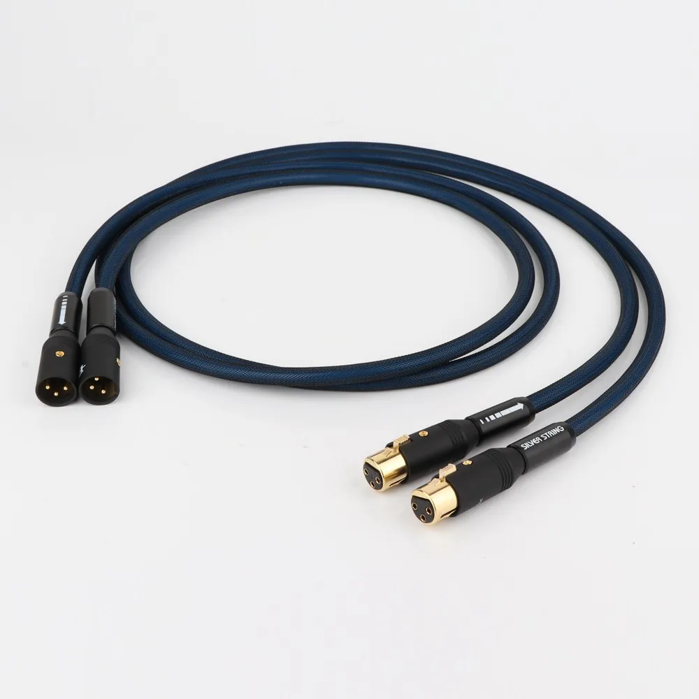 

Hifi audio соединительный кабель XLR 5N OFC Hi-Fi XLR кабель с серебряным покрытием из чистой меди