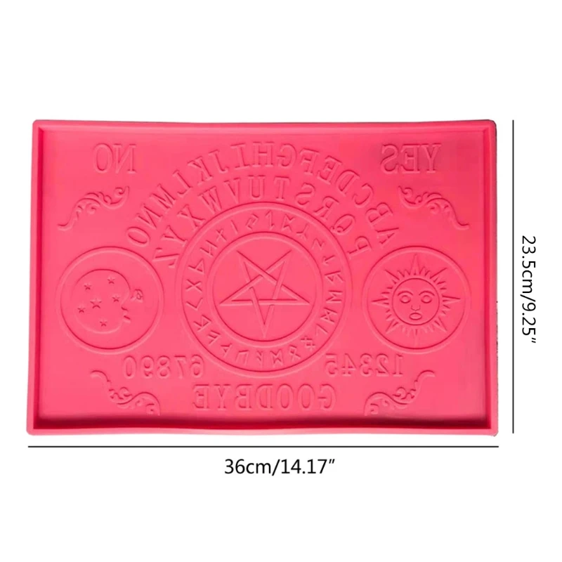 

Oujia-Board Divination Large Tray Resin Silicone Molds Serving Board Molds