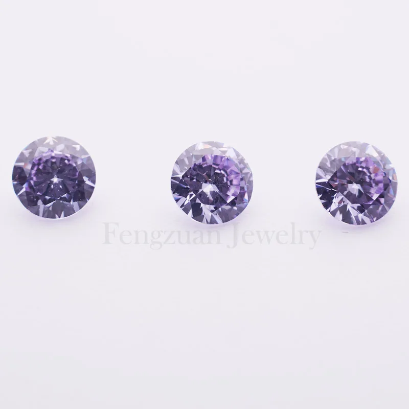 

5A Высокая quqlity синтетическая круглая форма фианит 1 мм-3 мм 500 шт./пакет Lvender цвет сыпучих камней для ювелирных изделий