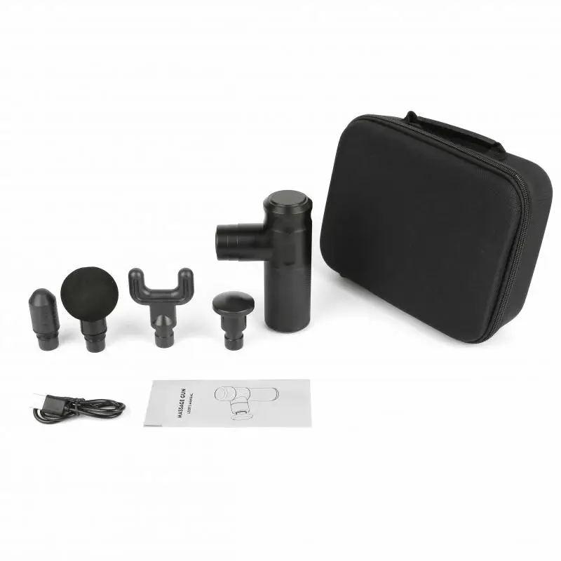 

Mini Massage Gun Portable Body Fascia Massager Relieves Muscle Lactic Acid Deep Tissue Relax Fascia Gun+4 Heads+Storage Box NEW