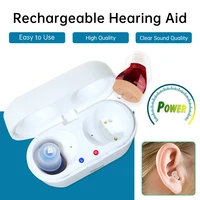 hearing aids usb rechargeable mini audifonos in ear portable invisible adjustable tone sound amplifier for deafness drop shippin