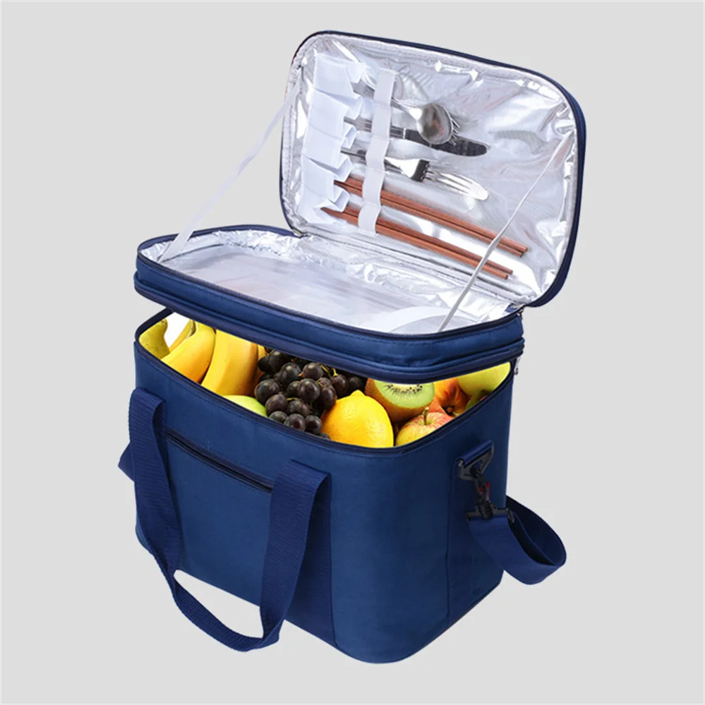 

Portable insulation bag picnic bag beach bag picnic bag leakproof lunch bag large capacity backpack