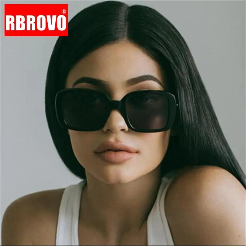 

RBROVO 2021 Square Sunglasses Women Vintage Glasses Shades for Women Luxury Brand Designer Eyewaer Female Gafas De Sol Mujer