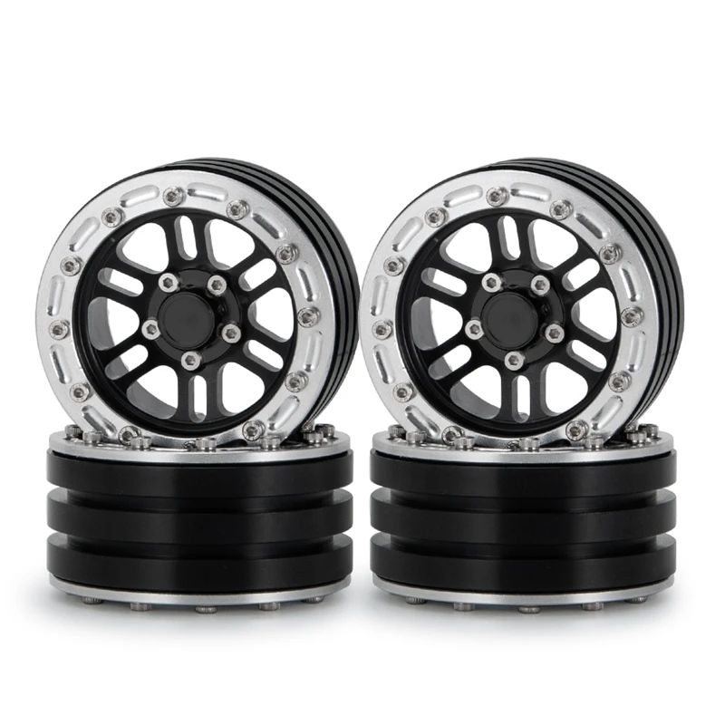 

4 шт. металлические колесные диски 1,9 Beadlock для 1/10 RC Crawler Car Axial SCX10 SCX10 II 90046 AXI03007 Traxxas TRX4 D90