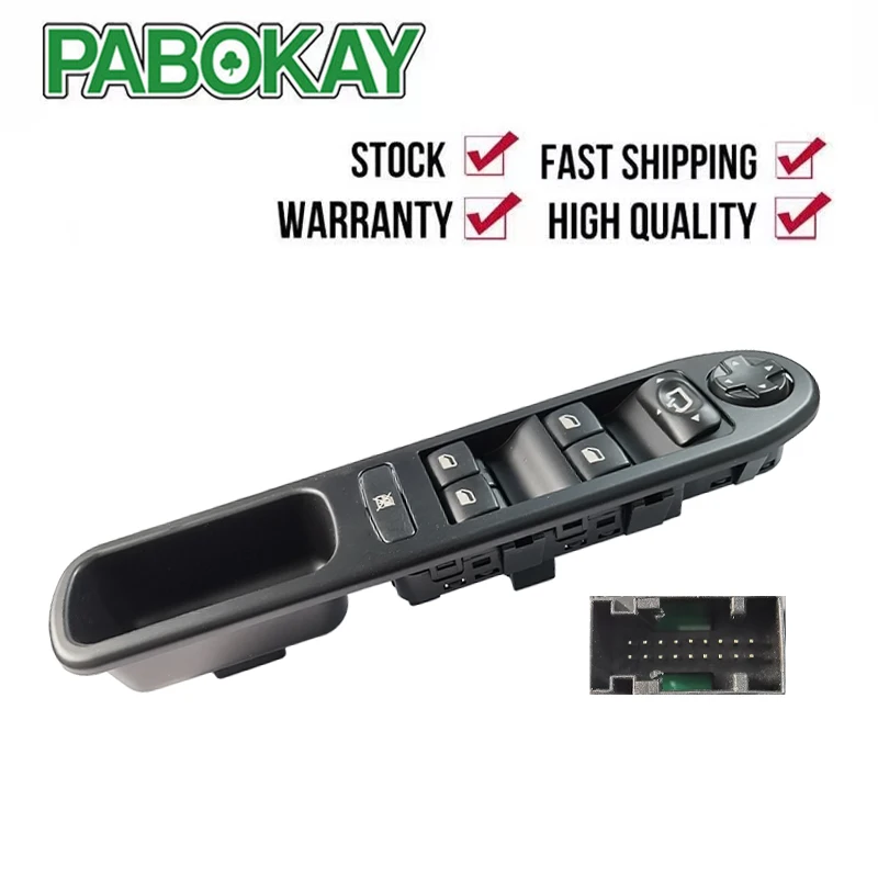 Driver Side Electric Power Master Window Switch 6490EH 6554.QF 6554.QG 96642444XT For CITROEN PEUGEOT 207 | Автомобили и