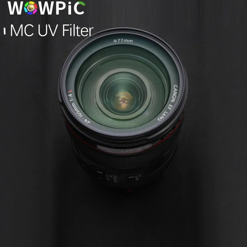 УФ фильтр WOWPIC 95 мм MC сверхтонкий зеленый Muticoating 16 слоев защита объектива для