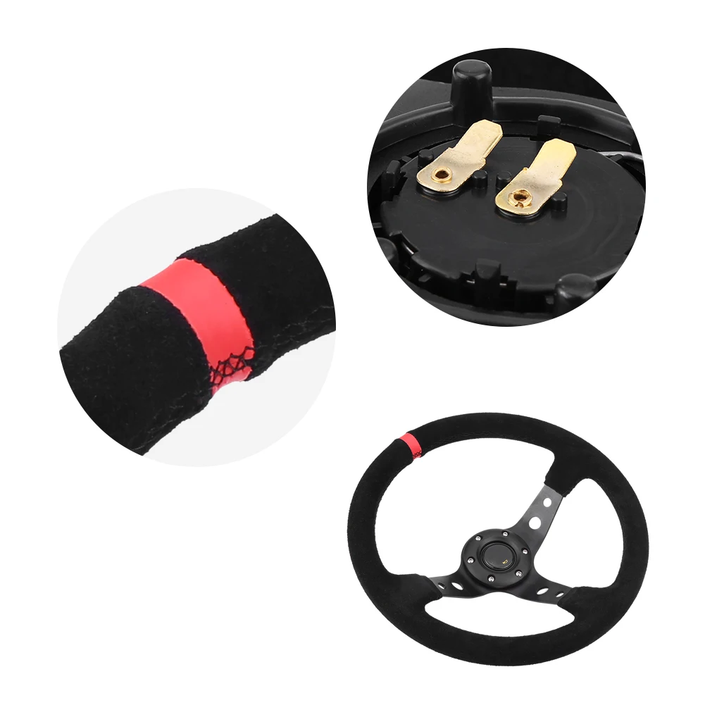 Рулевое колесо для дрифтинга с глубокой посадкой 14 дюймов 350 мм универсальное