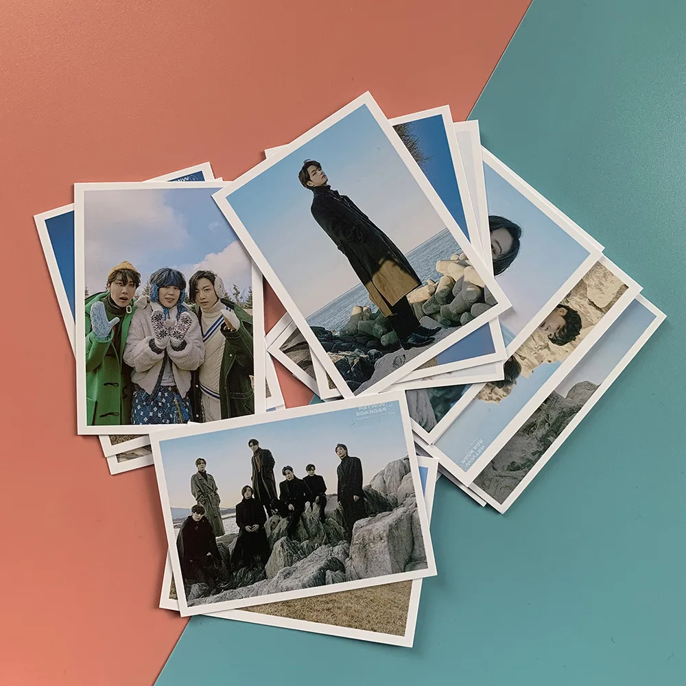 

Оптовая продажа Kpop 16 шт./компл. 2021 зимняя упаковка Bangtan Boys Lomo карточка корейский модный постер для мальчиков Поклонники картины подарки фото ...
