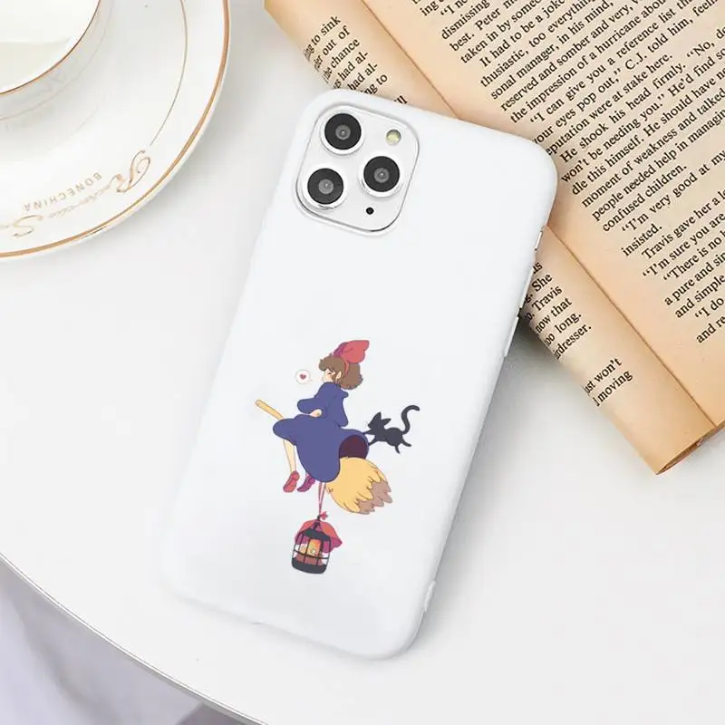 

Kiki's Delivery Service Phone Case Candy Color White for iPhone 11 pro XS MAX 8 7 6 6S Plus X 5S SE 2020 XR