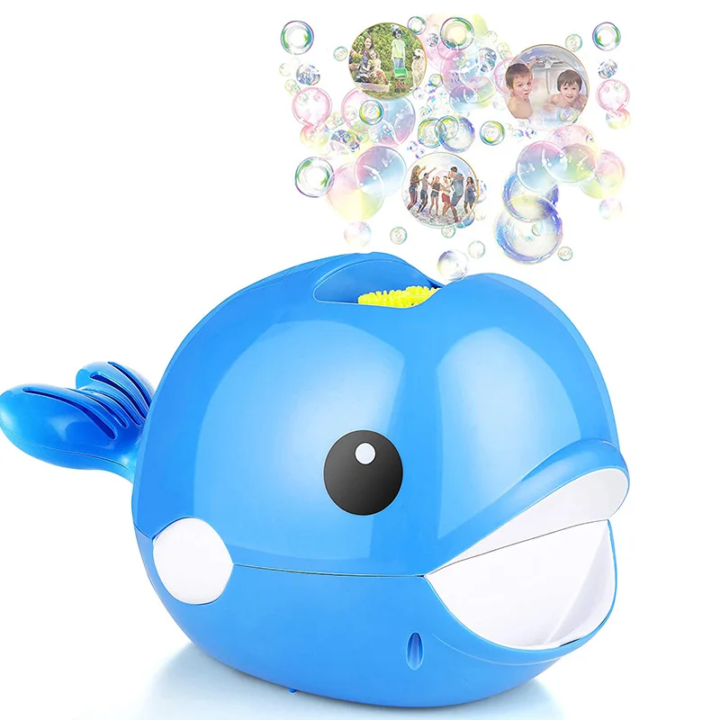 Мягкая Милая мультяшная машина для выдувания пузырей Кита крутая музыкальная