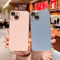 luxury official plating case for iphone 11 13 12 pro max mini xs xr xs max tpu soft silicone cover shockproof phone cases