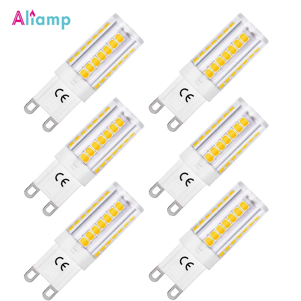 G9 светодиодный светильник лампа 5W 40W эквивалент галогенных ламп 3000K теплый белый