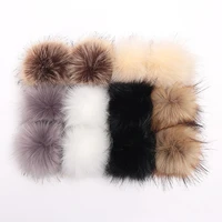 12cm diy luxury fur pompom faux fur hot hairball hat ball pom pom large hair ball diy fur pompon for caps bags scarf accessories