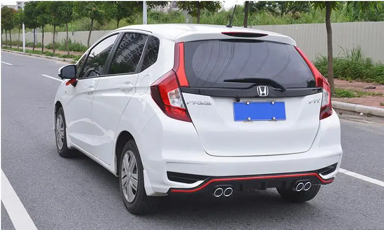 Для Honda fit Jazz Body kit спойлер 2018 2019 для 4CK ABS задний передний бампер диффузор защитные