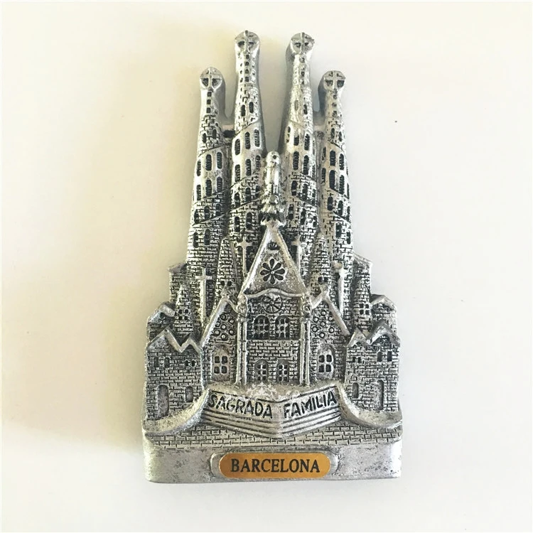 Сувенир в Испании путешествия Барселона ландшафт 3D Магнитные наклейки на