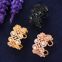 larrauri charms cubic zirconia statement ring adjustable finger rings luxury dubai nigerian bridal engagement jewelry for women
