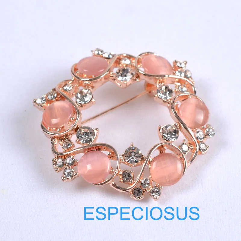 Элегантное украшение стразы булавка гирлянда ювелирные изделия брошь розового