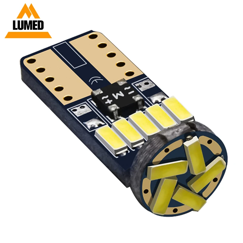 

500x T10 W5W Led WY5W 15 Bulbs 194 168 LED 4014 SMD Super Bright Car Interior Light Clearance Side Marker Auto Lamp 12V