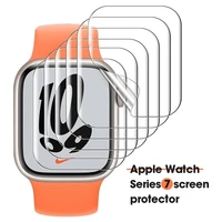 screen protector for apple watch series 7 41mm 45mmtpu hd transparentanti scratch bubble free watch accessories